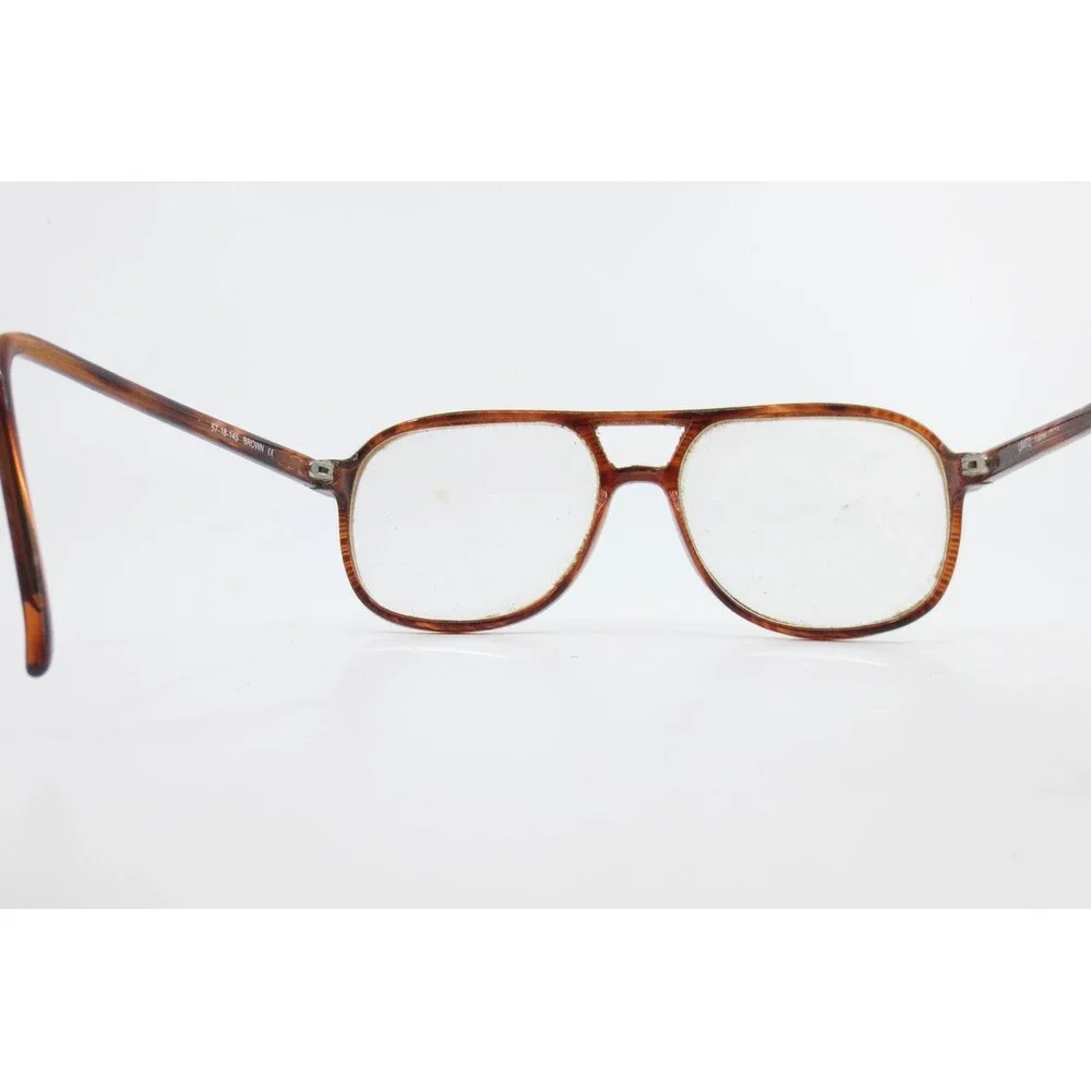 UM72 Aviator Eyeglasses Frames Brown Tortoise Double Bridge 57-18-145 UM72